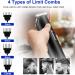 KEMEI KM-827 Black Hair Clippers for Men | Professional Cordless Barber Clippers | USB Rechargeable Wireless Hair Cutting Tools - Buy Online on GoSupps.com