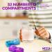 MEDca Tablet Organizer - 32 Compartment Pill Dispenser for Twice Daily Medication | International Shipping Available - Buy Online on GoSupps.com