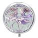 Pill Box Pill Case 3 Compartment Travel Pill Box Two Fairies Dancing Printing Small Pill Box Portable Medicine Pill Case Pill Organizer for Purse & Pocket for Travel Handbag (Round)