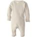 L'Ovedbaby Girls' Organic Snap Footie 0-3 Months - Buttercream - Buy Online on GoSupps.com