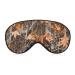 Camouflage Hunting Dead Leaves Soft Sleep Mask with Adjustable Strap Eye Masks Cover Blocks Light for Women Men