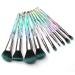 Kingtree Makeup Brush Set 10 PCS Crystal Makeup Brushes  Premium Synthetic Bristles Powder Foundation Blush Concealer Eye Shadow Eyeliner Eyebrow Brushes for Girls Ideal Beauty Tool for Women