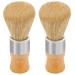 Genixart Shaving Brush Nature Bristle Shave Brush Luxury Shaving Brushes for Men as Gift for Father Boyfriend Husband (2 pcs Gift Pack) 2pcs Pack