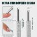 Cuticle Pusher Dual Sided - Stainless Steel Spoon End Wedge End Nail Cuticle Pusher Tool for Salon & Home Use - Buy Online on GoSupps.com