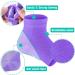 Selizo 6-Pair Open Toe Heel Moisturizing Socks for Women - Foot Repair Gel Socks for Dry Cracked Feet - 6 Colors - Buy Online on GoSupps.com