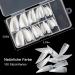 Stiletto Nail Tips - Transparent Half Cover Artificial Fingernails | 100 Pieces with Box | DIY Nail Art & Nail Studios | 10 Sizes Available - Buy Online on GoSupps.com