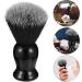 Fomiyes 3pcs Round Beard Brush Set Foam & Wooden Handle Shaving Brushes for Men's Grooming | 10.3x3.2cm | Fast International Shipping - Buy Online on GoSupps.com