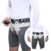 Inflated hernia belt Inguinal Hernia Belt for Men and Women Hernia Support Truss for Single/Double Adjustable Waist Strap with a Waterdrop Shape Removable Cushion Comfortable Materital. (L) Large Inflated hernia belt