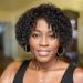 Velicoo Brazilian Wigs 10 inch Short Kinky Curly Human Hair Wigs For Black Women Short Wigs No Lace Front Natural Color Hairdo For Women