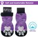 Pupeck Double-Sided Anti-Slip Dog Socks - Adjustable Strap Indoor Dog Shoes for Summer | Large Purple (2 Pairs) - Traction Control & Paw Protection - Buy Online on GoSupps.com