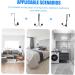 SOESFOUFU Over Door Towel Rack 2pcs Double Hook Wall Mounted Clothes Rack Over Door Storage Rack Hanger Hook hat Rack Wardrobe 14x9cm Black - Buy Online on GoSupps.com