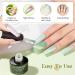 MIZHSE Pearl Top Coat Gel Nail Polish - Mermaid Glitter 2-in-1 Soak Off UV LED Gel for DIY & Salon Use (10ml - Buy Online on GoSupps.com