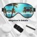 Buy Palm Trees and Sea Print Unisex Sleep Mask - Double-Sided Eye Mask for Sound Sleep & Skin Care - International Shipping Available - Buy Online on GoSupps.com