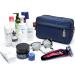 WANDF Small Nylon Toiletry Bag Dopp Kit Shaving Kit Lightweight for Men and Women - Blue - Buy Online on GoSupps.com