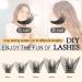Fluffy D Curl Individual Eyelashes - 10mm Natural Matte Mega D for DIY Extensions | 1 Pack - Buy Online on GoSupps.com