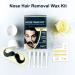 Anself Nose Hair Removal Wax Kit - Effective Nose Wax Set with Application Pens & Moustache Stickers for Smooth Hair Removal - Buy Online on GoSupps.com