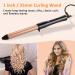 LXMTOU 25mm Ceramic Curling Wand - Professional 1 Inch Curling Iron for Short to Long Hair, Clampless Design, Adjustable Temperature, Dual Voltage - Buy Online on GoSupps.com