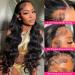ANNELBEL Body Wave Lace Closure Wig 18 Inch Natural Color - Brazilian Human Hair, Pre Plucked with Baby Hair, 150% Density - Glueless Wig for Black Women - Buy Online on GoSupps.com