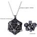 Buy OralGos Clavicle Chain - Handmade Antique Nickel Red Cube Pendant Jewelry for Women & Girls - Adjustable Unisex Accessory - Buy Online on GoSupps.com