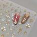 Gold Nail Art Stickers - Luxury 3D Bronzing Totem Decals for DIY Manicure | Self-Adhesive Flower Designs for Women & Girls - Buy Online on GoSupps.com