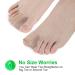 Ajoysoul Toe Separator & Bunion Corrector Set - 6pcs Gel Toe Spacers with Fabric Sleeve for Pain Relief and Toe Alignment - Beige - Buy Online on GoSupps.com
