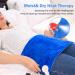 Riogoo Electric Heating Pillow for Back Pain Relief - 30x60cm Soft Cushion 5 Heat Levels & 4 Timers (Neck & Shoulders) - Blue - International Shipping Available - Buy Online on GoSupps.com
