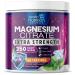 Magnesium Powder Supplement - Magnesium Citrate Powder Drink Mix Unflavored - Mag Citrate & Aquamin Supplements for Bone Heart & Muscle Support Sugar Free Gluten Free Vegan - 60 Servings