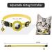 Kolacen Reflecting Airtag Cat Collar - Adjustable Neck Band with Safety Buckle for Puppies & Kittens - Airtag Shell & Bell Included (Yellow) - Buy Online on GoSupps.com
