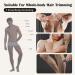 Waterproof Body Hair Trimmer Kit - Cordless Adjustable Combs & Interchangeable Heads for Safe Groin Chest Back & Armpit Grooming - Buy Online on GoSupps.com