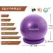 RGGD&RGGL Exercise Ball Chair 75cm - Extra Thick Yoga Stability Ball with Stability Ring, Workout Guide - Anti-Burst Balance Ball for Fitness - Purple - Buy Online on GoSupps.com