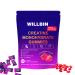 Willbin Creatine Monohydrate Gummies Strawberry Flavor | 5000mg Creatine Monohydrate per Serving | Vegan-Friendly Pre-Workout Energy Support for Women & Men