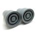 Quantum Leap Pack of Two 22mm Heavy Duty Rubber Ferrules Z Type Added Metal Washer for Extra Strength Crutch Tips Walking Stick Feet - Walking Stick Rubber Tips (22mm Grey)