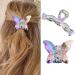 Bartosi Hair Claw Clips Butterfly Claw Clips for Women Large Non-slip Hair Clips Sparkly Acrylic Claw Hair Clips Non-slip Hair Claws Big Hair Clamps Hair Styling Accessories for Girls Thick Hair (Pack of 2) Set 2