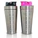 Mixer Cup The Cleanest Protein Bottle - Stainless Steel - Durable - Easy To Clean - Keeps Drinks Colder (Pink) - Buy Online on GoSupps.com