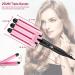 TOP4EVER 25mm Barrel Curling Iron Hair Crimper - Professional 1 inch Hair Curling Wand with Two Temp Controls - Fast Heating Portable Pink Crimpers for Hair Waves - Buy Online on GoSupps.com