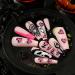 FEIlei Halloween False Nails Skull Spiders Net Fake Nails Full Cover Art Press On Nails - Buy Online on GoSupps.com