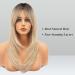 Feshfen Ombre Blonde Wig for Women | 45cm Synthetic Hair Ponytail | Natural Look Black to Blonde - Buy Online on GoSupps.com