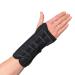 Ultimate Lacing Wrist Brace Orthosis Wrist Support Brace for Women & Men Semi-Universal Wrist Brace for Carpal Tunnel Relief Wrist Wraps w/Lacing Pull Tabs (Black) Medium Left
