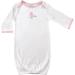 Luvable Friends Baby Girls' Nightgown 0-6 Months Bird Print - Soft and Cozy Sleepwear for Infants - Buy Online on GoSupps.com