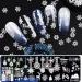 Herbests 6-Piece Nail Art Stencil Set | Self-Adhesive DIY Decoration Plates | Stainless Steel Templates for Women & Girls | Perfect Christmas Gift - Buy Online on GoSupps.com