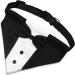 GOYOSWA Dog Tuxedo Suit with Bow Tie for Wedding & Special Occasions | Adjustable Formal Costume for Small, Medium, Large Dogs (Large Neck 15-25) - Buy Online on GoSupps.com
