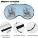 Sea Cat Diver Fish Eye Mask | Funny Soft Blindfold for Sleep & Travel | Adjustable Strap Night Eyeshade - Buy Online on GoSupps.com