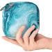 Shop Women's Napkin Storage Bag - Abstract Ocean Vertebrae Marble Design | Blue & Gold | Portable Menstrual Cup & Tape Storage for First Period - Buy Online on GoSupps.com