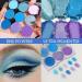 AMY'S DIARY Blue Eyeshadow Palette Blue Purple Matte eye shadow makeup 9 colors Blue Purple Matte Eyeshadow Long Lasting Colorful Eye Shadow Plattet for Women (03) 3 - Buy Online on GoSupps.com