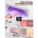 Kalolary Anti UV Gloves for Nail Lamp UPF50+ UV Protection Gloves for Manicure Nail Art Fingerless UV Shield Gloves for Women Girls Gel Manicures (Pink) - Buy Online on GoSupps.com