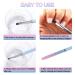Gootrades Nail Art Clean Up Brushes - 2 Pcs Round&Angled Nail Brushes for Polish Mistakes - Acetone Resistant, Finger Cleaning Brushes - Buy Online on GoSupps.com