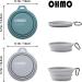 Buy Ohmo Foldable Dog Bowl - 2 Pack 400ml Premium Silicone Pet Water Bowl for Cats & Dogs - Portable & Lightweight for Outdoor Camping - Light Blue & Ash - Buy Online on GoSupps.com
