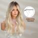 HAIRCUBE Long Wavy Synthetic Wig for Women - Daily Wear Mixed Blonde with Dark Roots - Buy Online on GoSupps.com