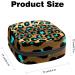 Golden Leopard Pattern Menstruation Pad Bag with Zipper | Stylish Women's Napkin & Tampon Organizer - Buy Online on GoSupps.com