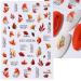 JMEOWIO Fall Nail Art Stickers - 9 Sheets Self-Adhesive Pumpkin & Maple Leaf Designs for Stunning Nail Decor - Buy Online on GoSupps.com